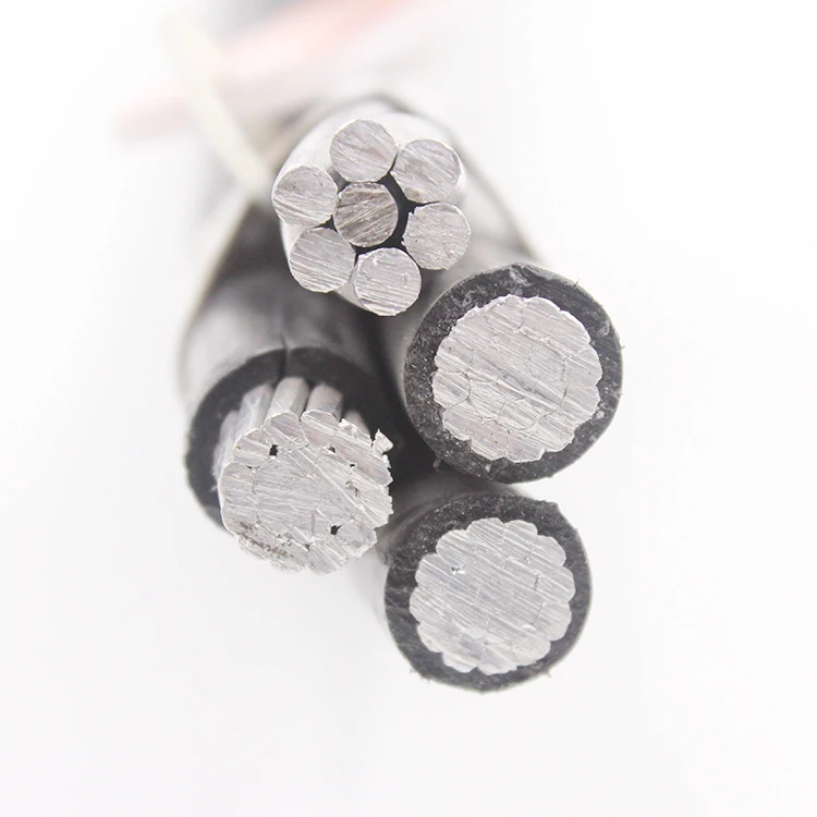 Low voltage Aluminum AWG  triplex service drop abc cable Overhead Aerial Bundled Cable