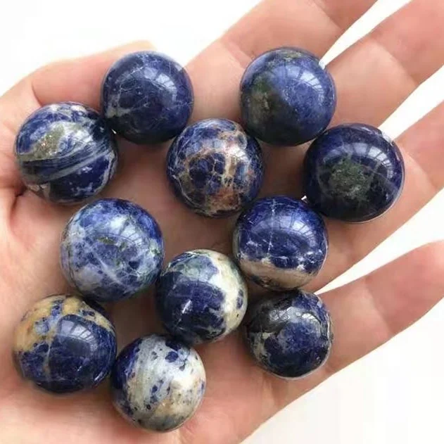Wholesale Natural Decorative Quartz Globe Polished Lapis Lazuli Crystal Ball