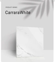 White carrara marble look porcelain tiles 800x800mm