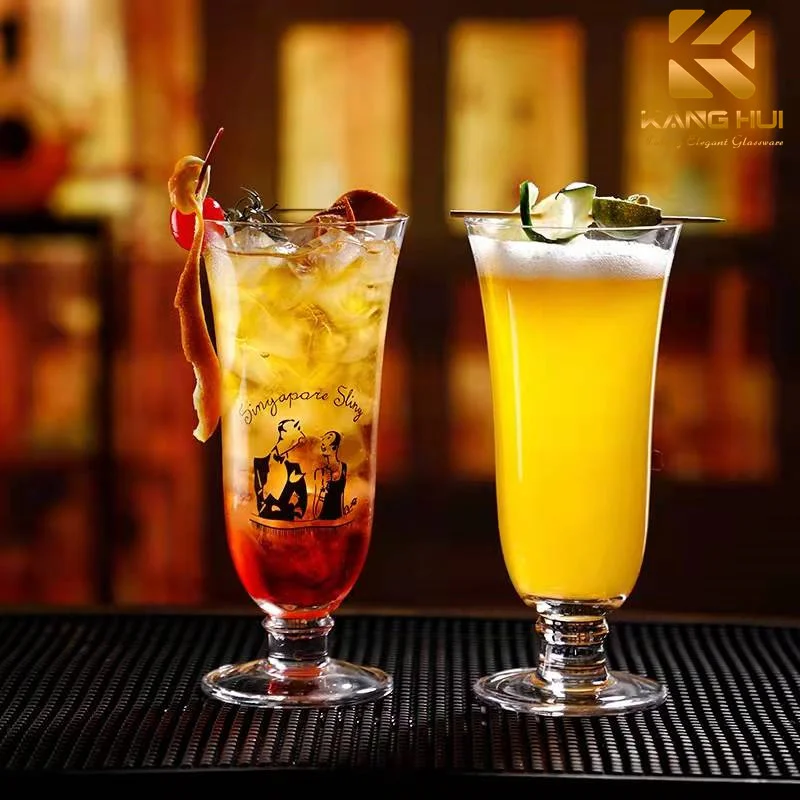 sale custom logo transparent lead free crystal morden style wide mouth stemless 380ml wine juice glass