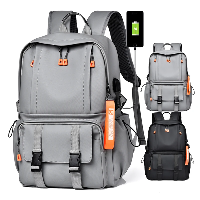 2023 better quality backpack custom logo good quality backpack waterproof coated oxford fabric USB backpack rucksack laptop knap