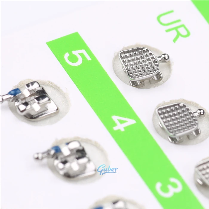Dental Orthodontic Materials Metal Braces Mini Roth 018 Sandblasting Monoblock Brackets for Teeth