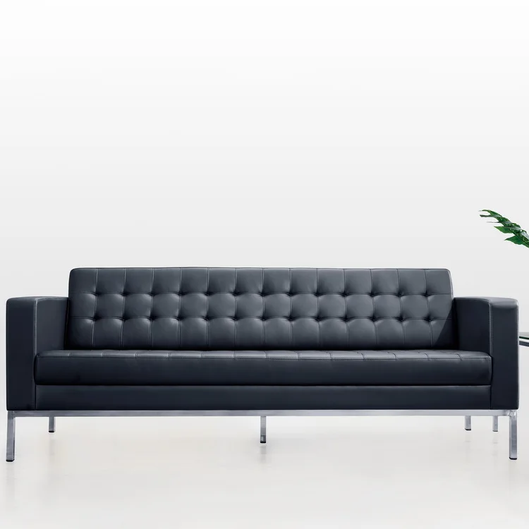 Wenchen Furniture Manufacturer High Quality Best Sell Style Oficina Sofa Set Luxury Designer Leather Single Seater Office sofa