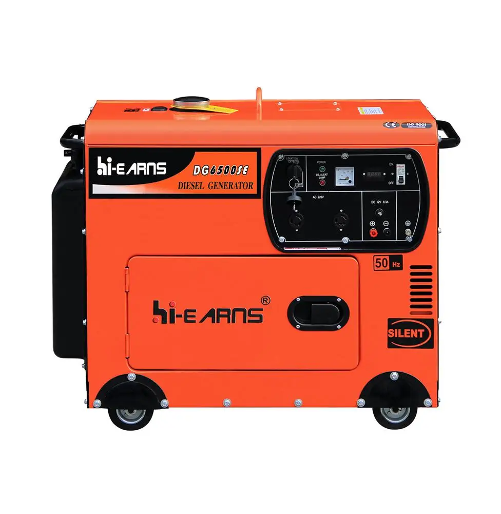  DG6500SE-5kw тихий портативный дизельный генератор с воздушным охлаждением для домашнего использования