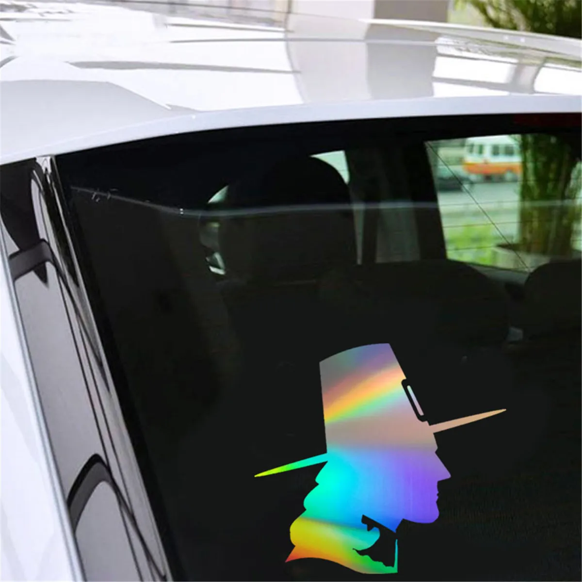 Officer Car Laser Sticker Vinyl Decal Car Truck Bumper Window Laptop Sticker Decor Gift Die Cut Decals Laptop Window Glass