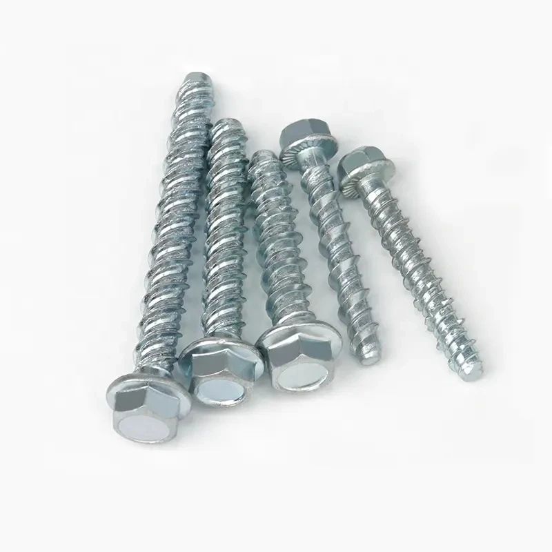 M6M8M10M12 frame fixing screws for structural fixing, stainless steel hexagonal head concrete anchor screws