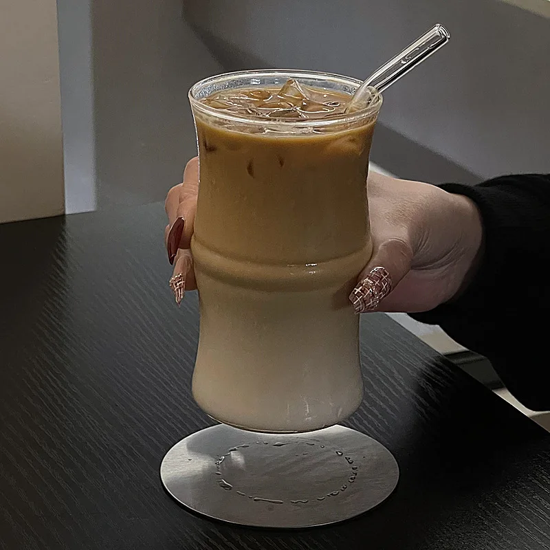 High borosilicate tumbler cup iced Latte cup Restaurant Heat resistant Water Drink cup