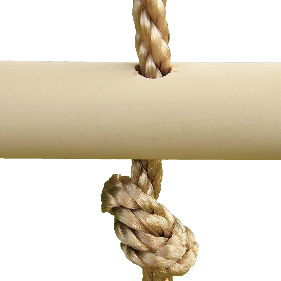 High quality outdoor climbing equipment children large wooden rope ladder toy