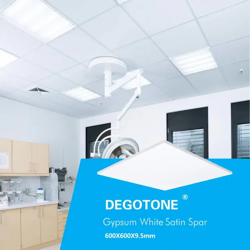 600*600mm false ceiling 60x60 gypsum tile board suspended white embossing tiles plasterboard ceilings