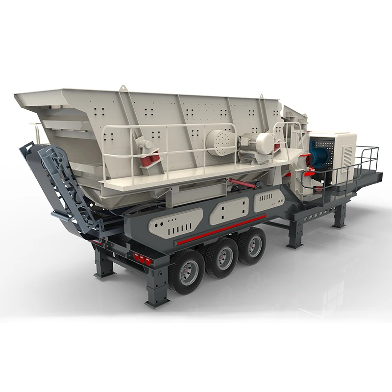 Remote control and automated unmanned mobile rock crusher achieved through the Internet of Things