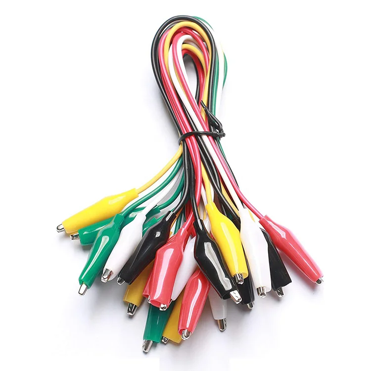 
Double Head Line Test Lead Alligator Crocodile Roach Clip test line Electric Cables 