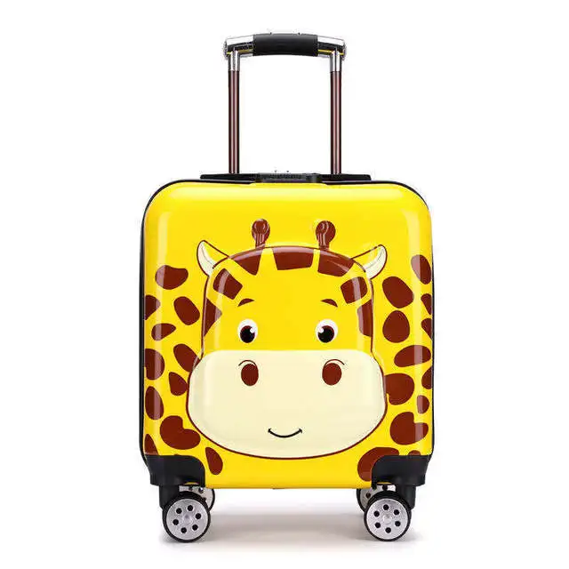 Amazon Hot Sale Custom Design Kids Suitcase Travel Luggage Children Trolley School Bag Travel Smart Luggage Wheeled Suitcases