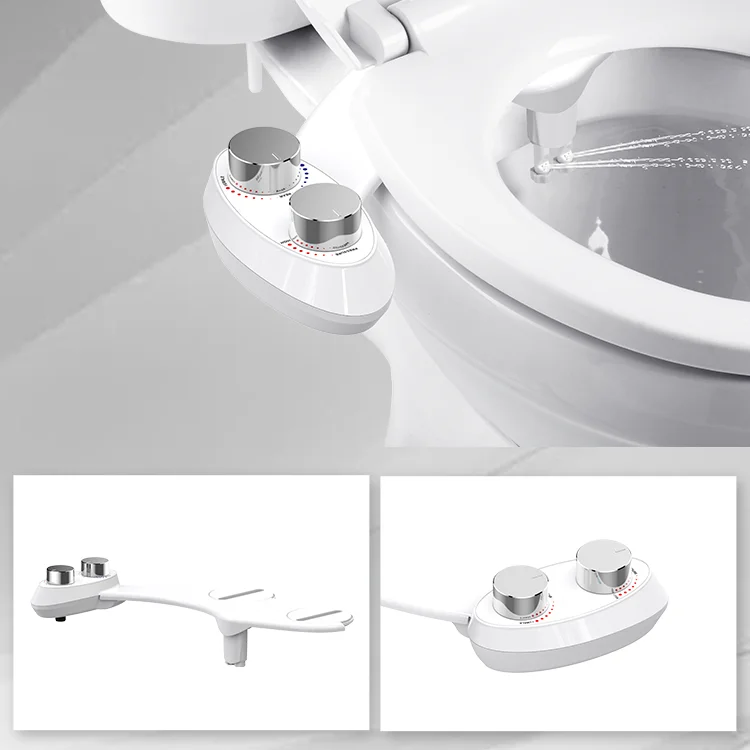 Биде для унитаза легкая в установке неэлектрическая двойная насадка распылитель пресной и холодной воды крепление на сиденье