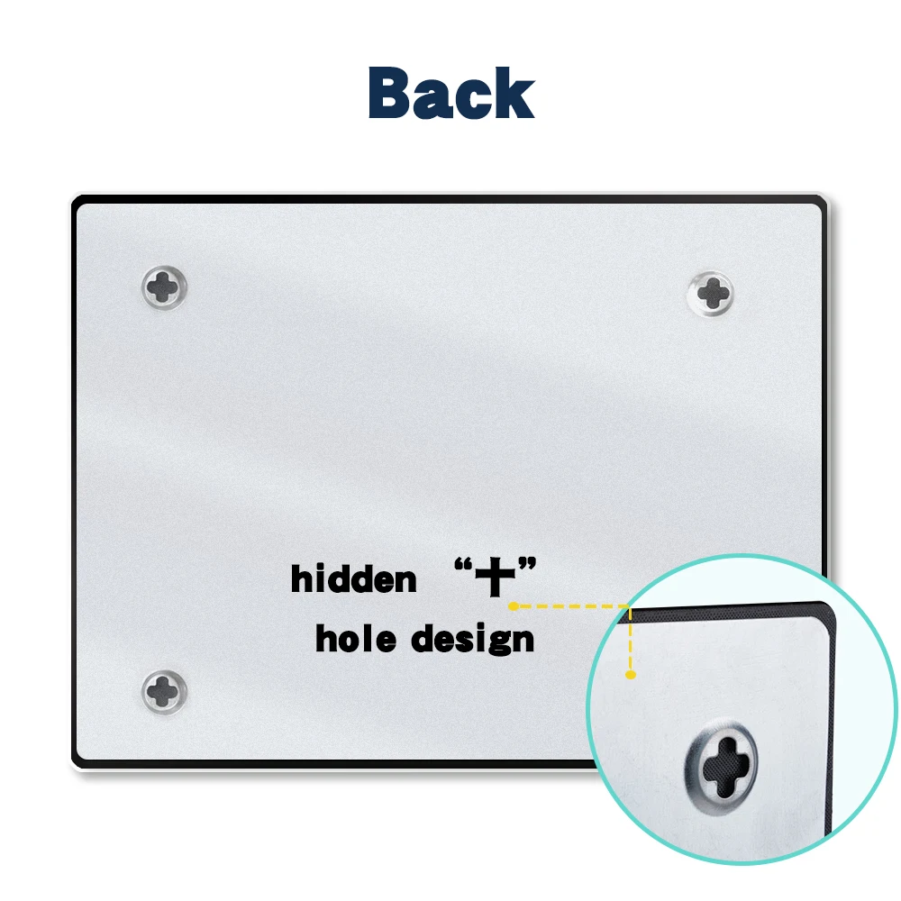 4mm Tempered Safe Cross Hole Magnetic Glassboard Without Frame Wall Mounted Dry Erase Glass Board