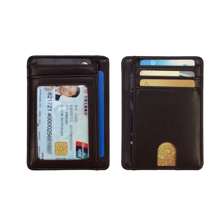 
Hot sale PU Wallet Credit Card Holder - RFID Blocking Slim Wallet for Men and Women 