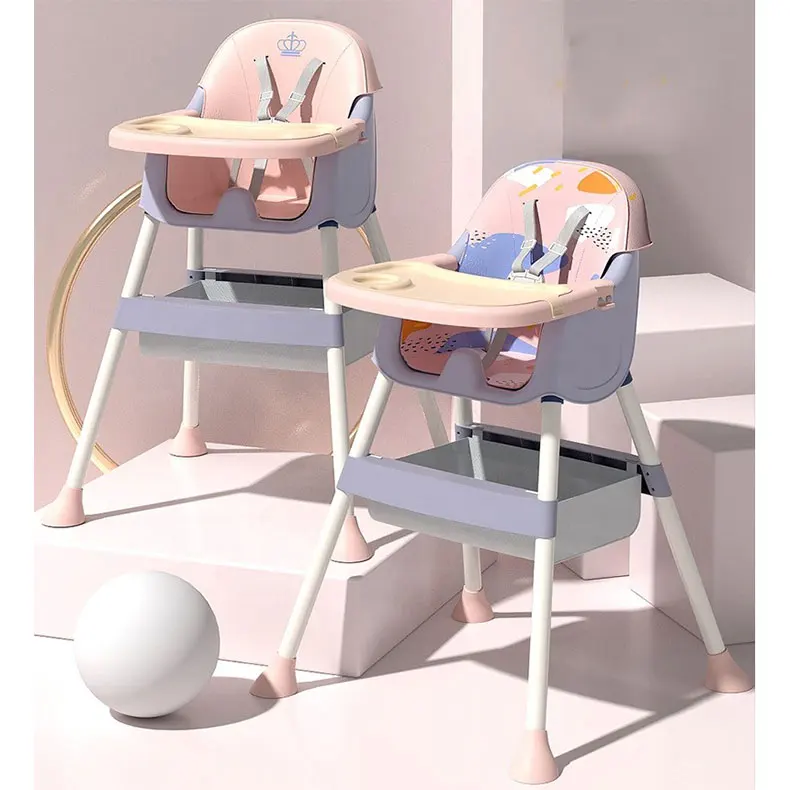3 in 1 Folding Baby High chair Kids Dinning High Chair Toddler Children Feeding Baby Dinning High Chair