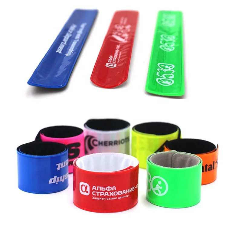 High Visibility Reflectors PVC Reflective Bands,Reflective Slap Bracelet,Reflective Wristband