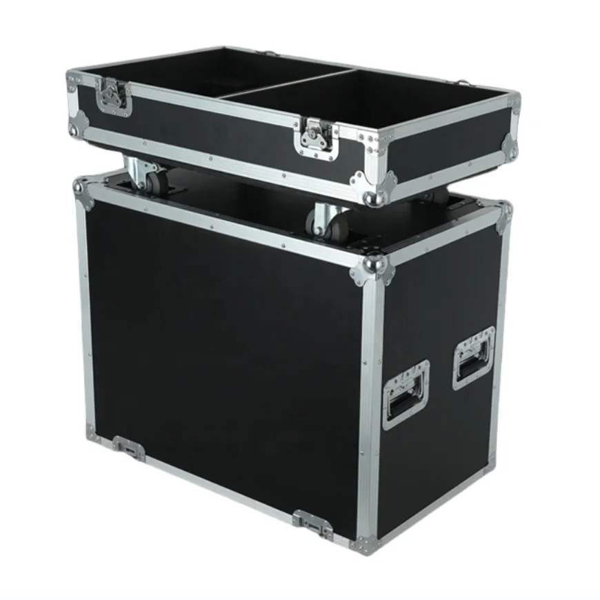 BRAVO Customized Two-Way Sound Speaker Box Flight Case with Wheels