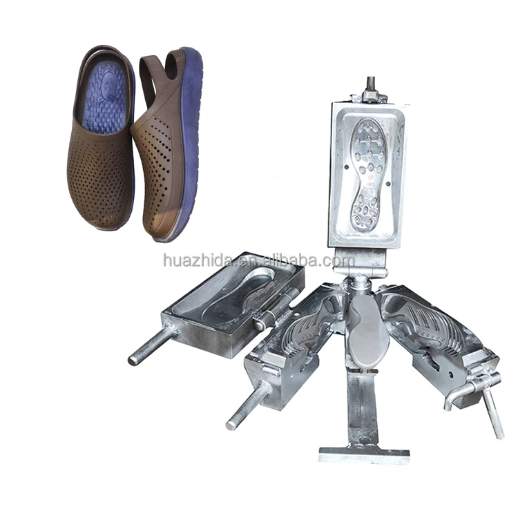 Two color PVC airblowing shoe sole mold Cnc Machine Garden Making Single Color Clogs Sandal Mold Manufacturer Sample Available