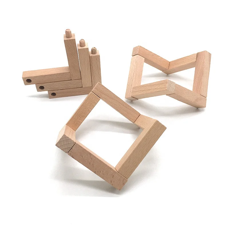 3D Small Night Lamp Moon Lamp Solid Wood Frame Printing Moon Lamp For Bedroom Decoration Birthday Gift