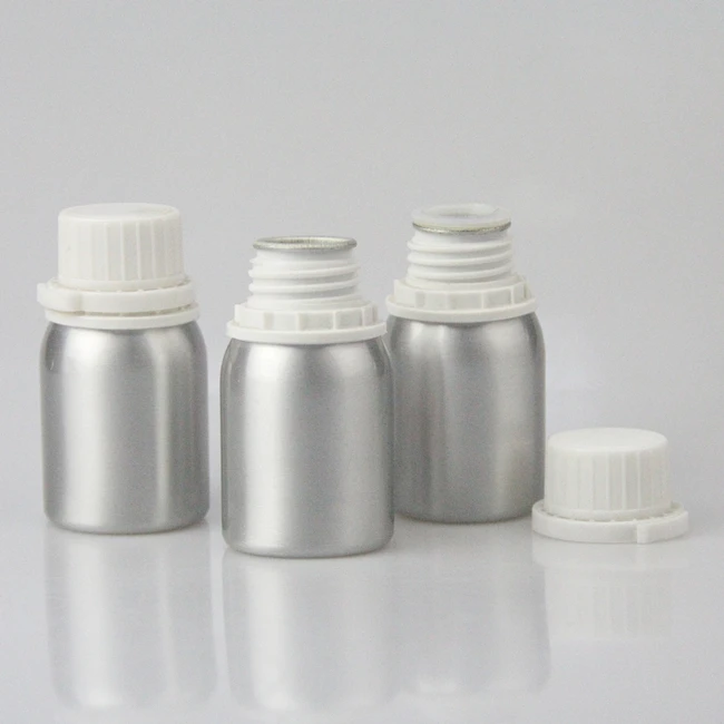 Leak Proof Lid Metal Aluminium Bottle 50 100ml 250ml 500ml 1000ml 5l 16oz Chemical Liquid Cosmetic Essential Oil Aluminum Bottle