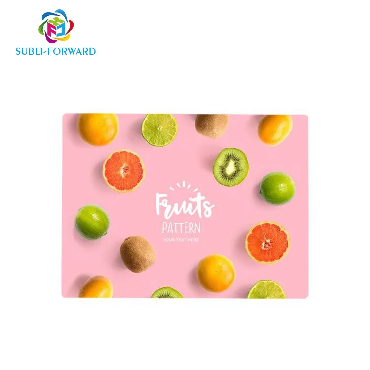 Hot Sales Manufacturer Sublimation Blank High Quality Customizable Crystal Glass Cutting Board-Textured Glossy -With Rubber fee