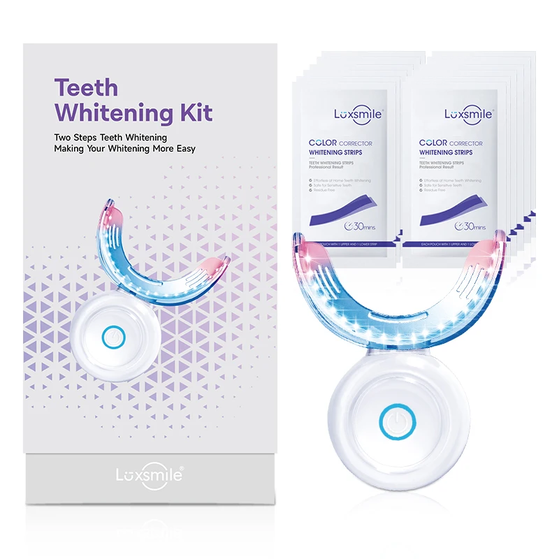 Private Logo Custom Whitening Teeth Kit Home Premium 10min Teeth Whitening Kit For Sensitive Tee