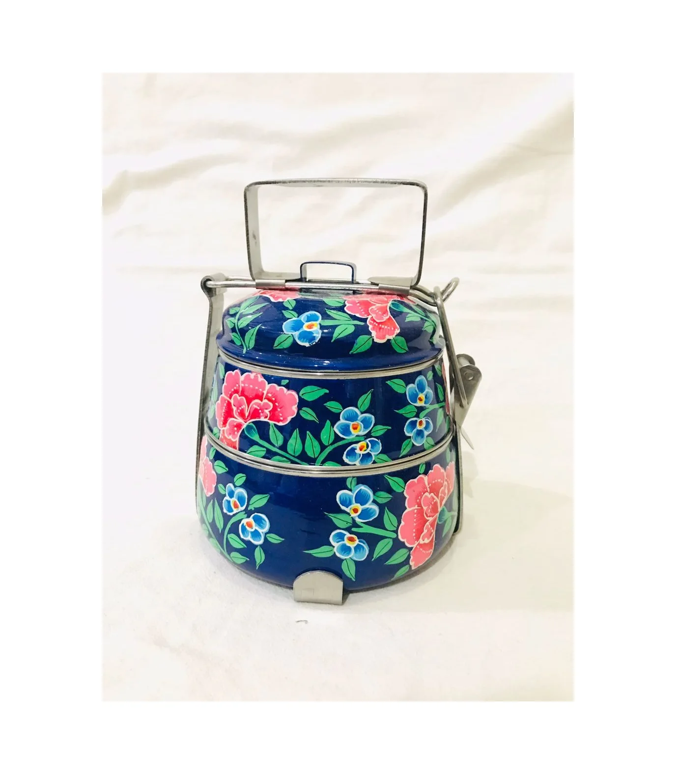 Stainless steel lunch box hand painted lunch box lunch box design tiffin carrier 2/3/4 layer warm layer