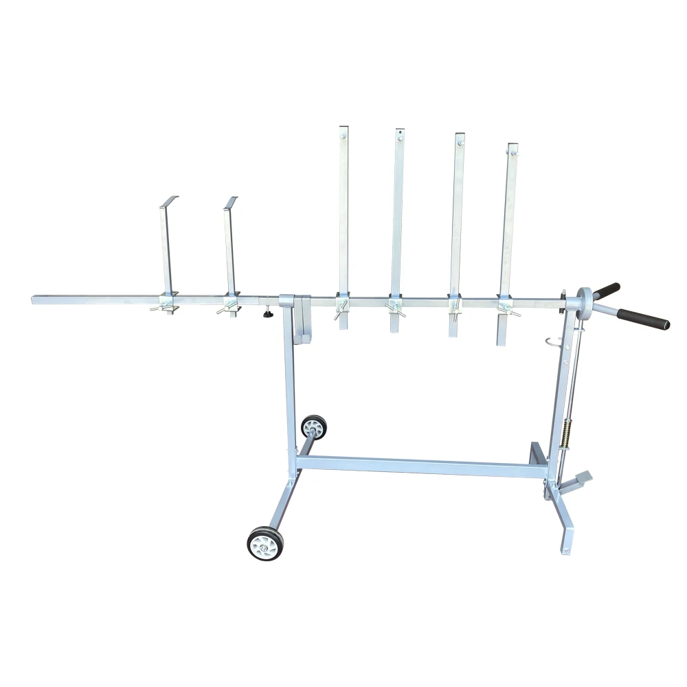 Auto Multi-function Vehicle Door Paint Stand Universal Brake Wheel Move Frame Bumper Polishing Stand Use in Spray Booth
