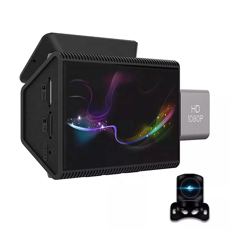 Hot sale 2.5D screen Hidden Built in electronic dog dash cam Car Dvr Voice control Camera 4g GPS dashcam