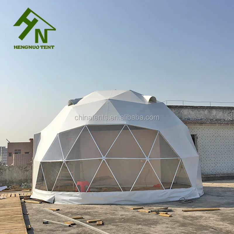 Hot Sale 7m Transparent Half Oval Geodesic Dome Canopy Tent with Round door