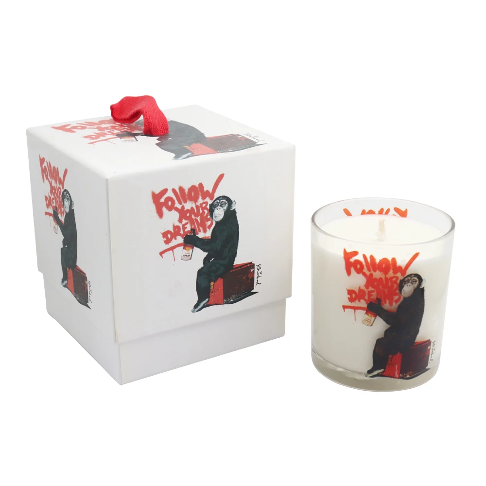 zhongyi scented soy wax candle in glass jar, gifts candle