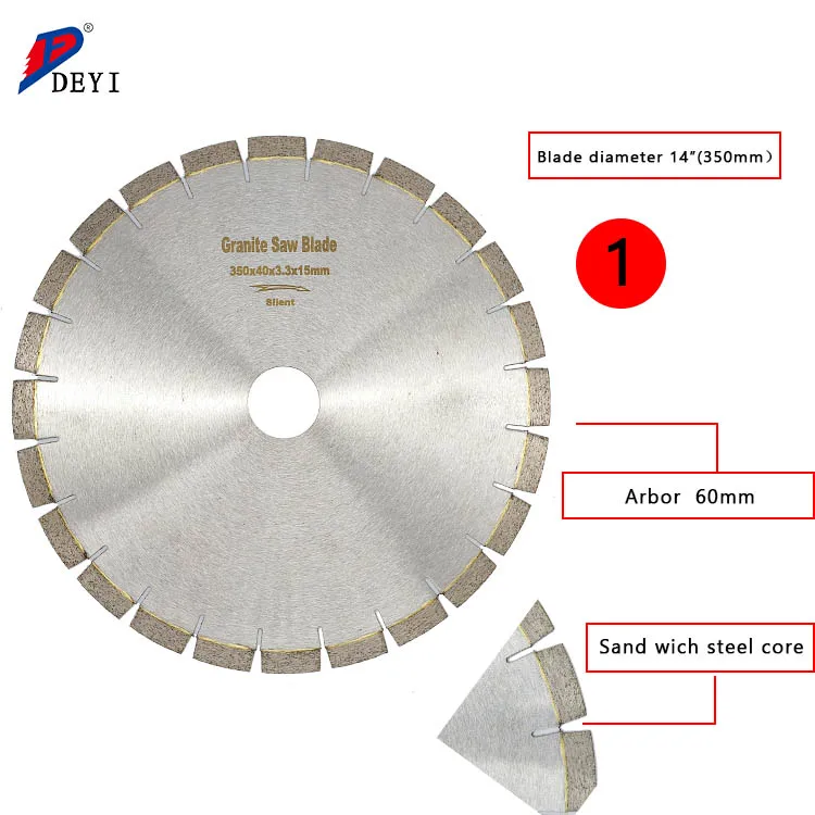 Tacar High Frequency Welding Cutting Disc Special for Granite Smooth Segmented Circular Diamond Saw Blade
