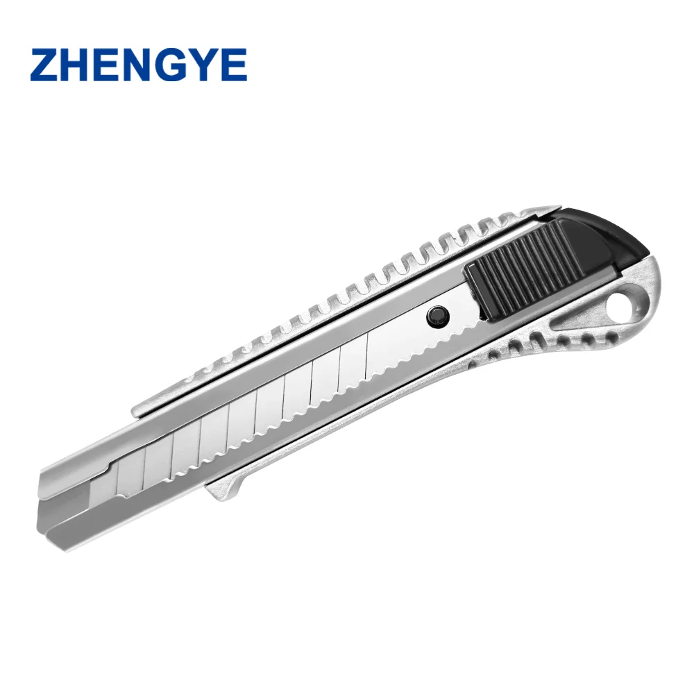 Aluminium Alloy Retractable Blade Utility Knife safe heavy duty aluminum knife cutter