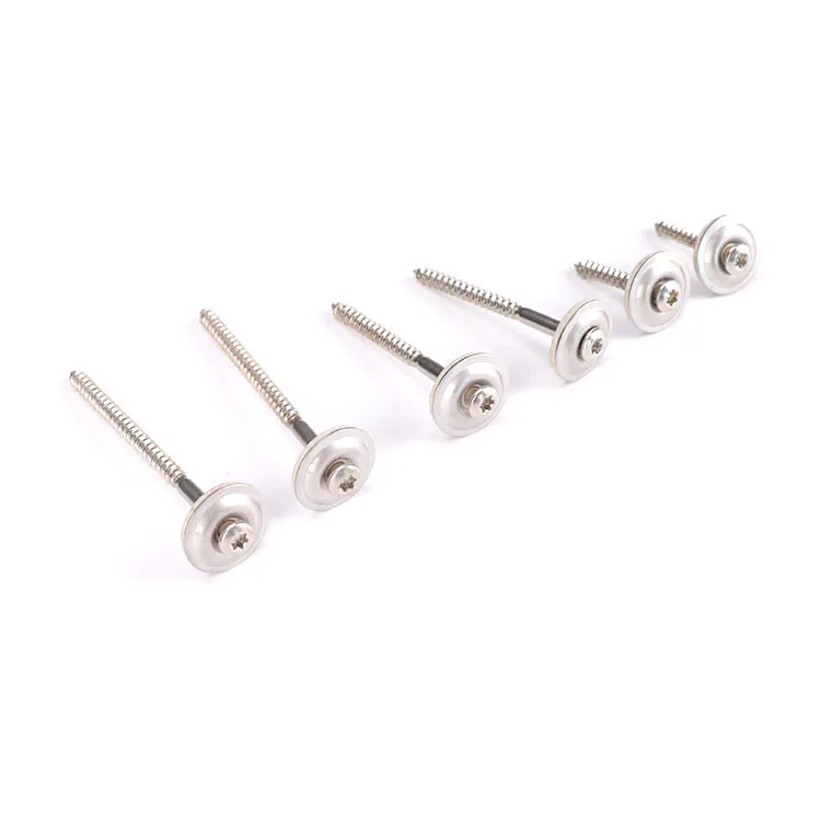 China factory 100pcs/box 304# Stainless Steel A2 Roofing Screw Nails with EPDM Washer