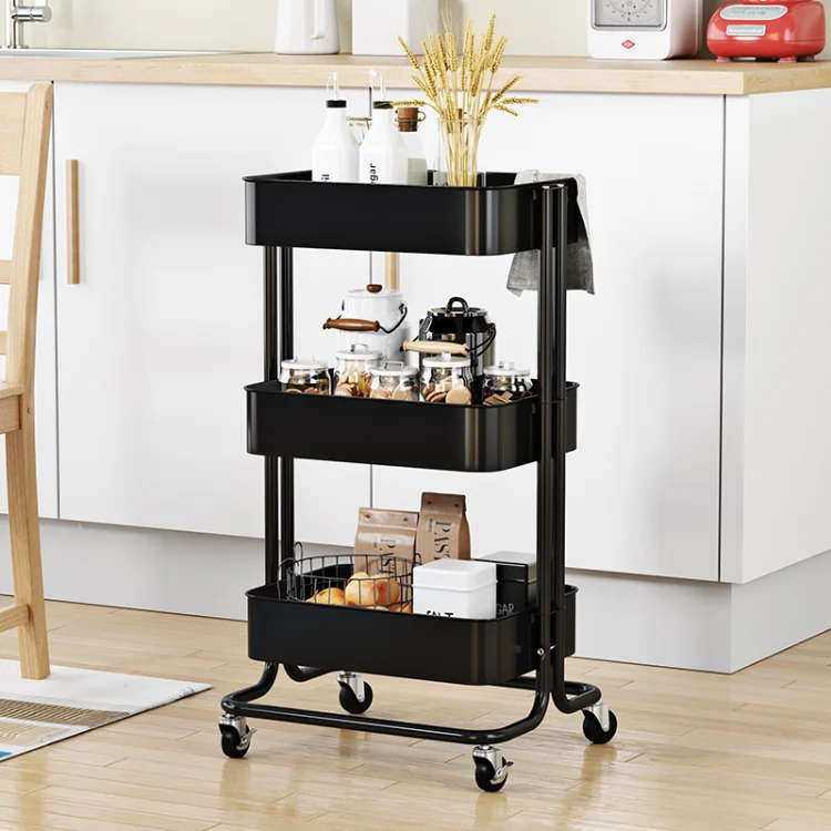 Patio Elegant Design Serving Nordic Utility Storage Cart Rack