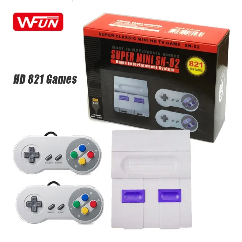  HD выход Встроенные 821 игр 8bit ретро классическая супер мини ТВ Видео игровая консоль для