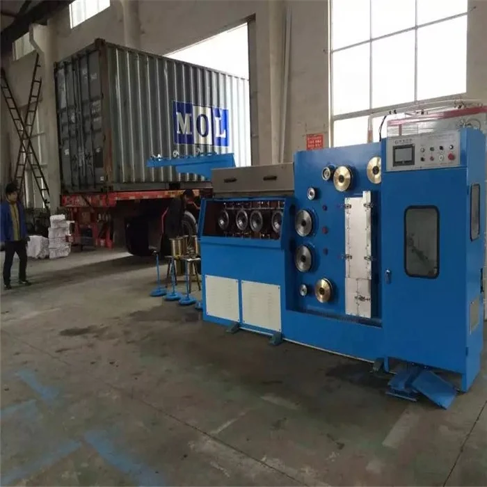 Customize machine Chenjun CJ-22D 14wires Copper Wire annealing& drawing machine (multi head)) manufacturer