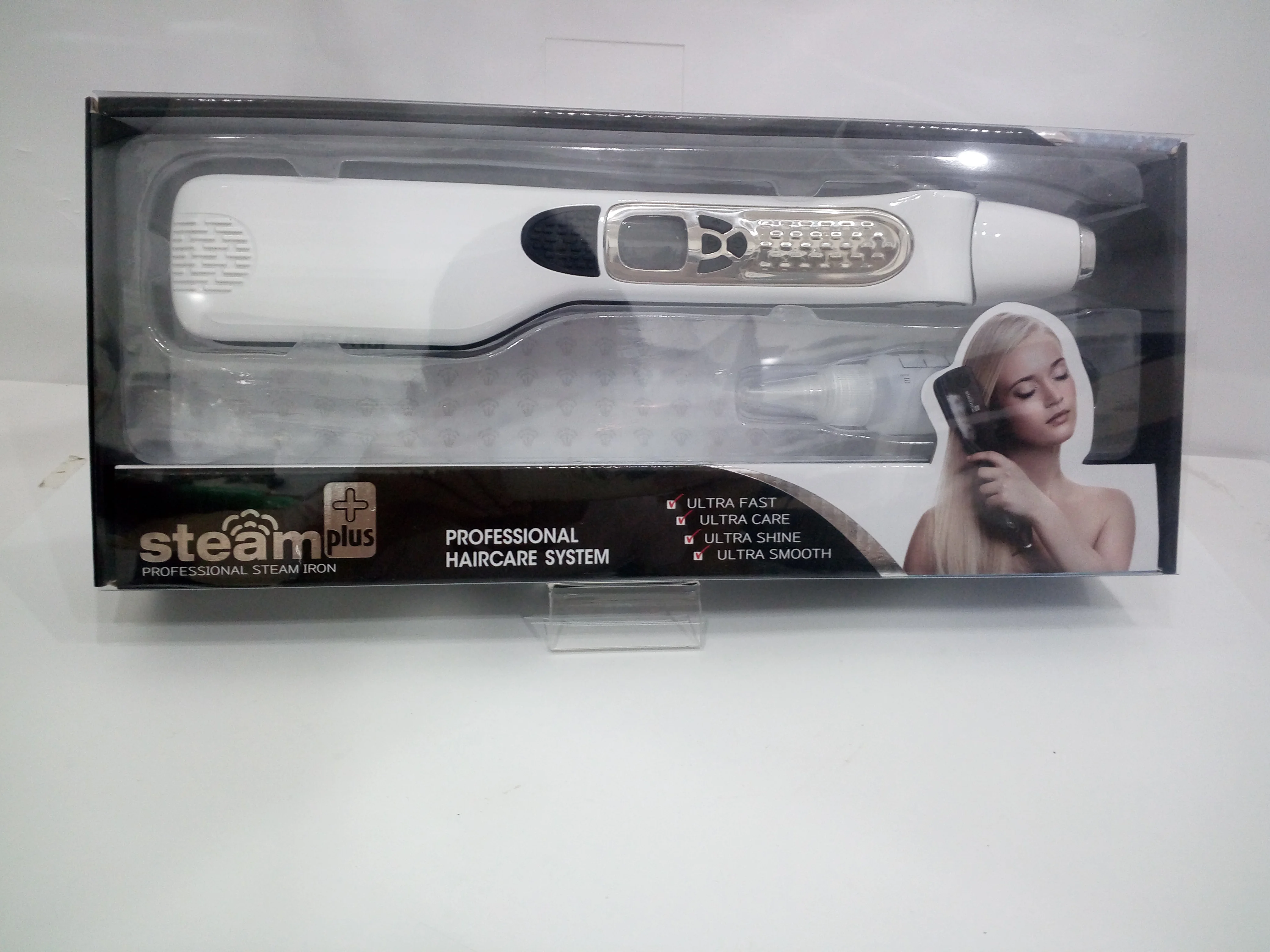 Hair Straightener Steam Brush,Steam Flat Iron Hair Straightener, Magicfly Professional Salon Ceramic Tourmaline Flat Iron