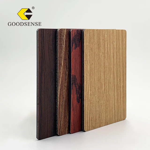 Goodsense Panel Lgnifugo Fireproof Organic Panel ACP Wooden Vinyl Color ACM Sign Plastic Aluminum Composite Plate Manufacturer