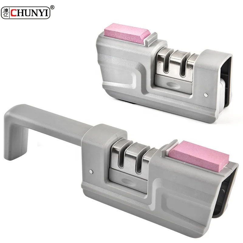 top seller product kitchen accessories gadgets knife sharpening tool kitchen 4 in 1 kitchen knife sharpener for Handle foldable