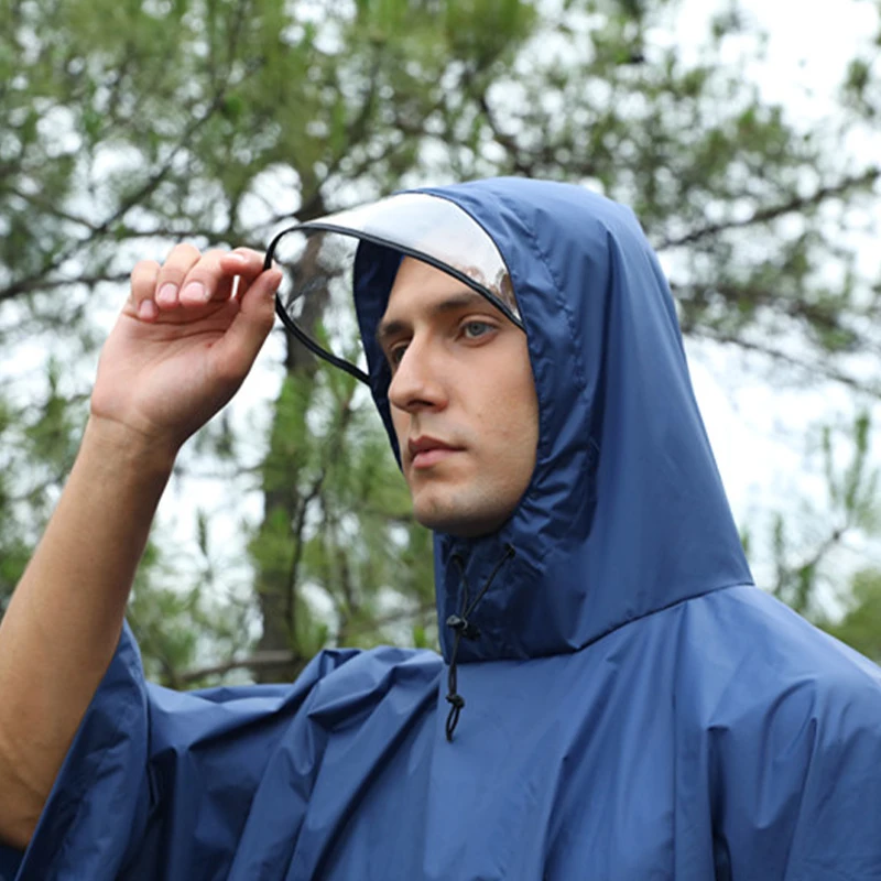 custom eva pvc pu outdoor mountaineering climbing camping hiking men women rain coat wear poncho cheap fashion portable raincoat