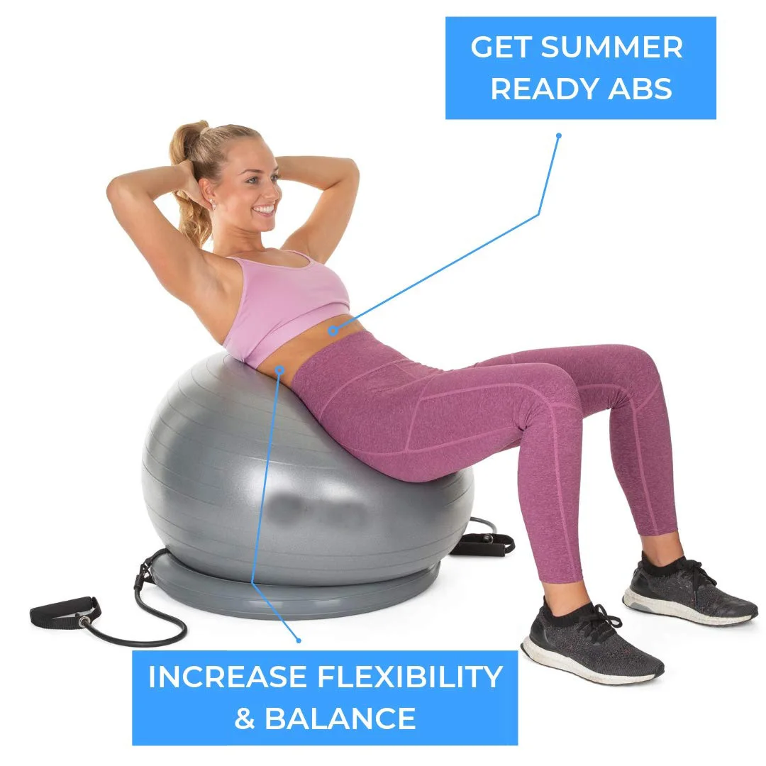 
Popular size Dia65cm yoga gym Fitness ball chair set with hand pump and Base ring 