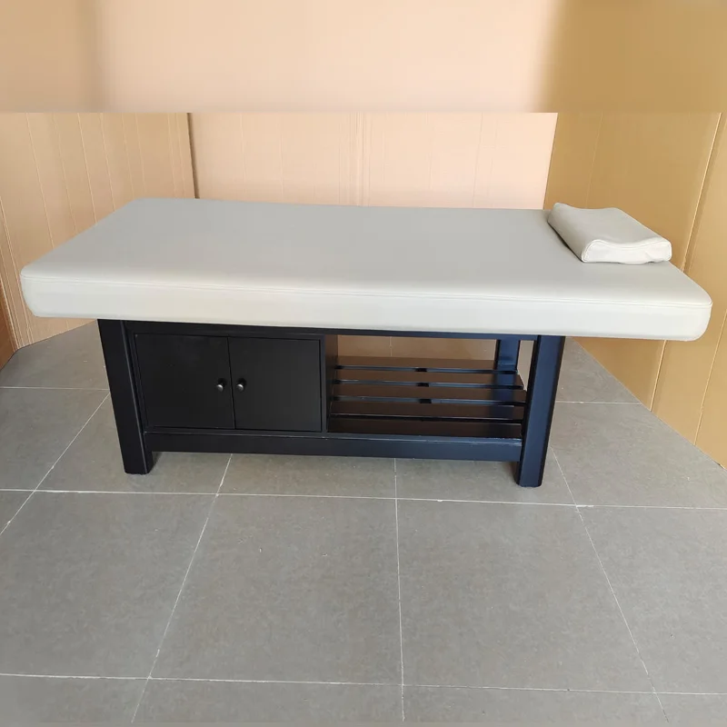 black thai luxury king professional salon lash bed chair wooden beauty table de massage bed