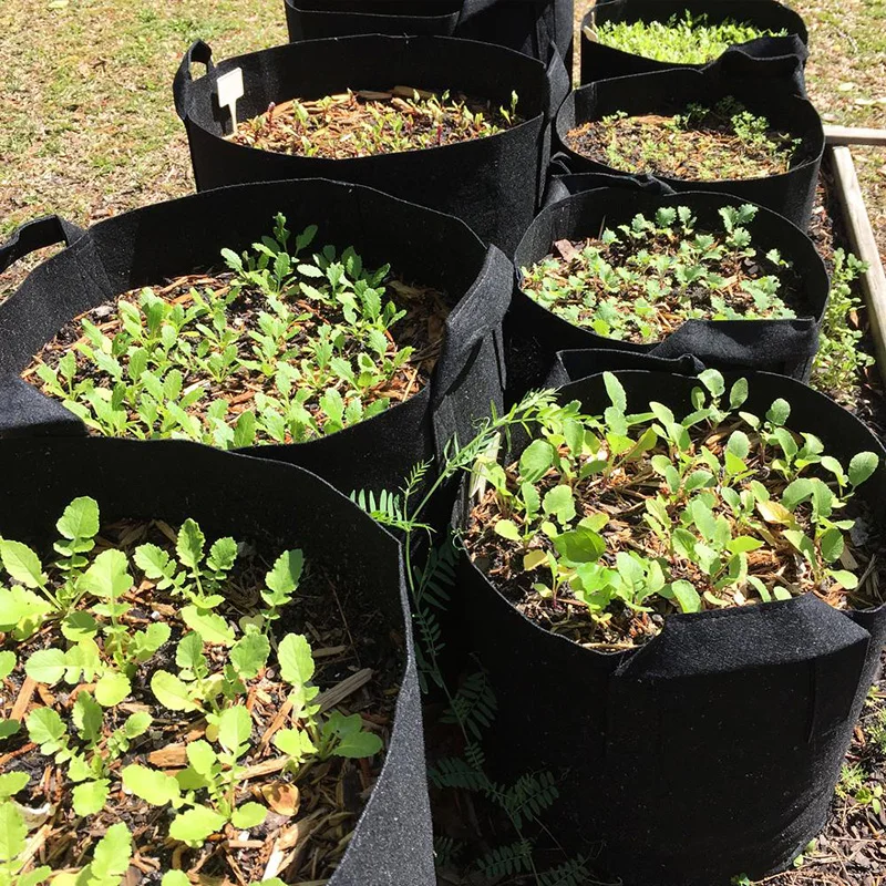 Gardening Non-Woven Seeding Growbags Seedling Nursery Planter Bag Fabric Pots Felt Tree Potato Mushroom Plant Grow Bags