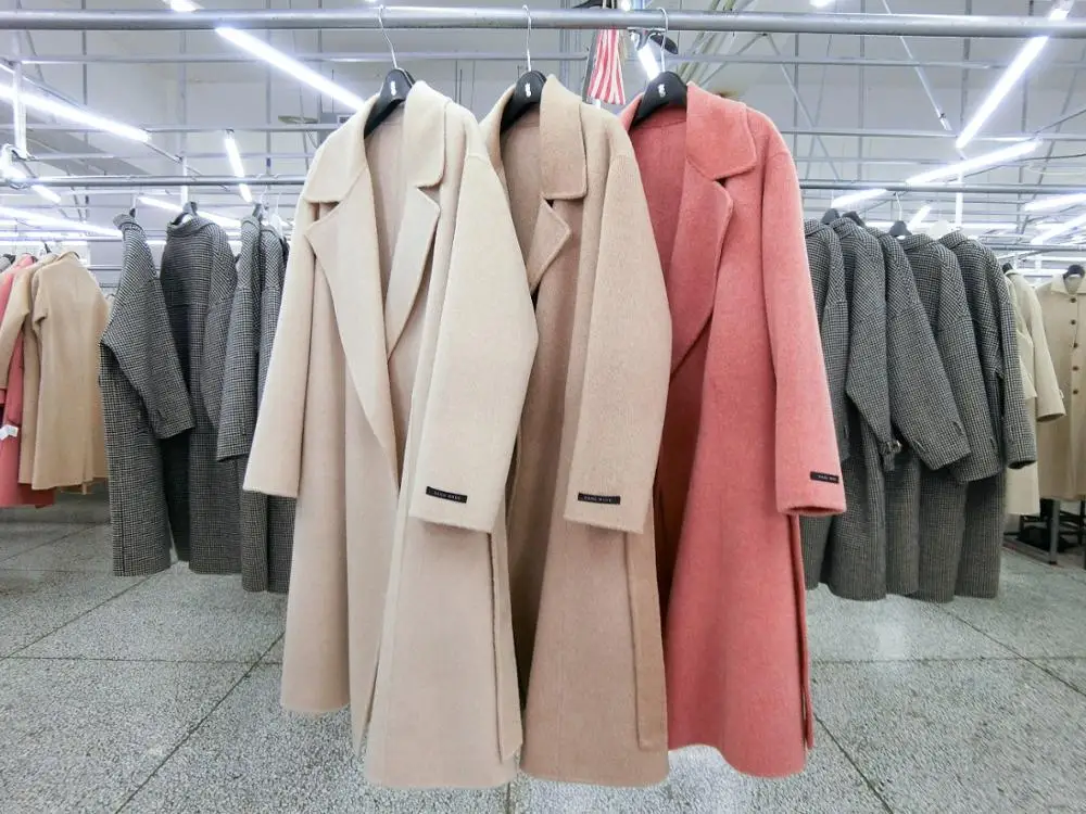 
High quality wool coat winter wool cashmere coat plus size coats for women 