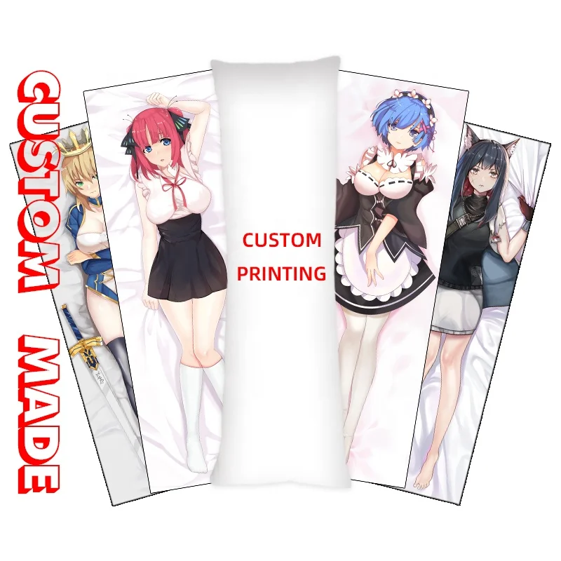 Customizable Personalized Anime nude Dakimakura Pillow case Cover  Cushion Cover