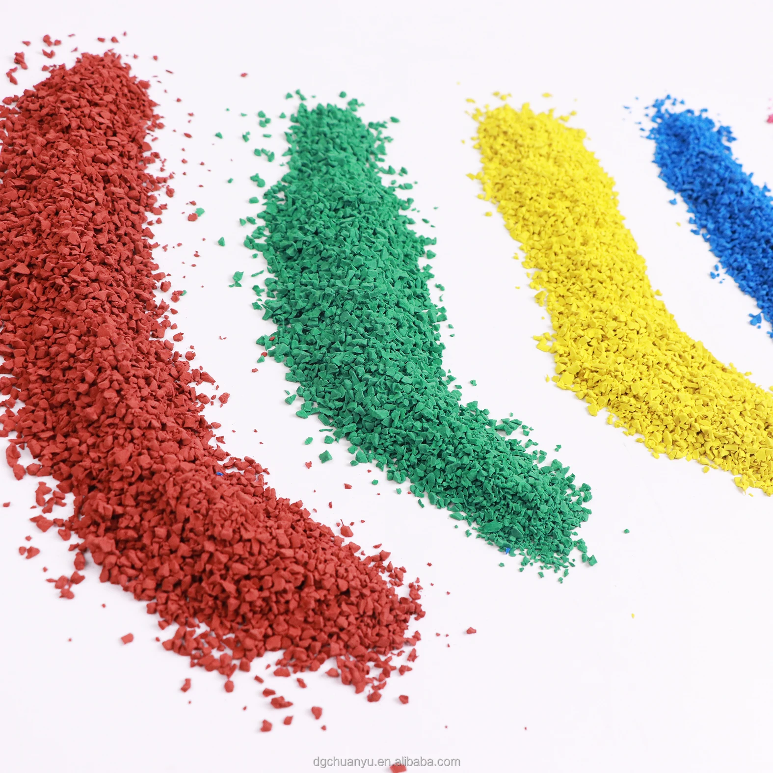 1-3mm  2-4mm Heavy Duty High Polymer Safe  Rubber Granule Colored EPDM granules for Playground and Track Artificial Grass