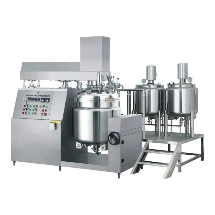 Vacuum emulsifying machine homogenizer mixer emulsifier mixing tank for cosmetic cream