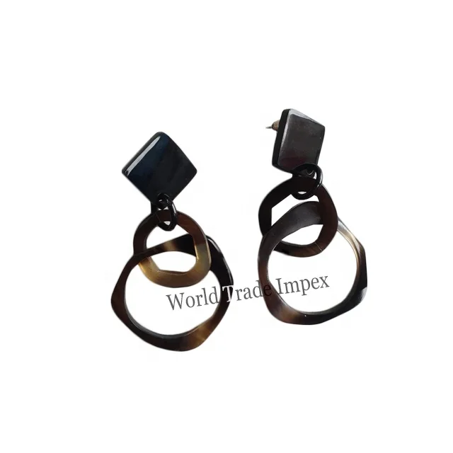 
Hot selling earrings buffalo horn earrings for women 